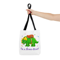 DINO-BUDDIES® - I'm a Dino-Star!® with Trey (Triceratops) - Tote Bag (Gusseted)