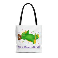 DINO-BUDDIES® - I'm a Dino-Star!® with Trey (Triceratops) - Tote Bag (Gusseted)