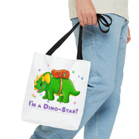 DINO-BUDDIES® - I'm a Dino-Star!® with Trey (Triceratops) - Tote Bag (Gusseted)