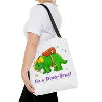 DINO-BUDDIES® - I'm a Dino-Star!® with Trey (Triceratops) - Tote Bag (Gusseted)
