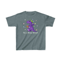 DINO-BUDDIES® - I'm a Dino-Star!® with Ty Bobb (T-Rex Tyrannosaurus) - Cute Dinosaur T-Shirt Youth