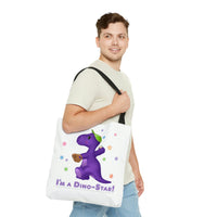 DINO-BUDDIES® - I'm a Dino-Star!® with Ty Bobb (T-Rex Tyrannosaurus) - Tote Bag (Gusseted)