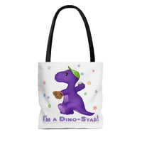 DINO-BUDDIES® - I'm a Dino-Star!® with Ty Bobb (T-Rex Tyrannosaurus) - Tote Bag (Gusseted)