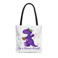 DINO-BUDDIES® - I'm a Dino-Star!® with Ty Bobb (T-Rex Tyrannosaurus) - Tote Bag (Gusseted)