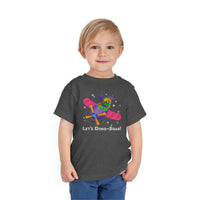 DINO-BUDDIES® - Let's Dino-Soar!™ with Trey (T-Rex Tyrannosaurus) in Airplane - Cute Dinosaur T-Shirt Toddler