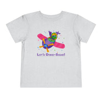 DINO-BUDDIES® - Let's Dino-Soar!™ with Trey (T-Rex Tyrannosaurus) in Airplane - Cute Dinosaur T-Shirt Toddler