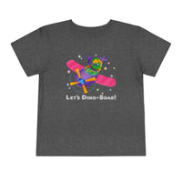 DINO-BUDDIES® - Let's Dino-Soar!™ with Trey (T-Rex Tyrannosaurus) in Airplane - Cute Dinosaur T-Shirt Toddler