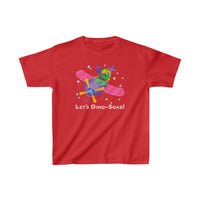DINO-BUDDIES® - Let's Dino-Soar!™ with Trey (T-Rex Tyrannosaurus) in Airplane - Cute Dinosaur T-Shirt Youth