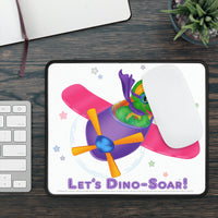 DINO-BUDDIES® - Let's Dino-Soar™ with Trey (Triceratops) in Airplane - Gaming Mouse Pad