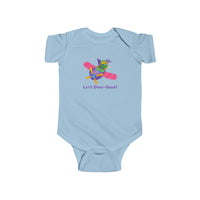 DINO-BUDDIES® - Let's Dino-Soar™ with Trey (Triceratops) in Airplane - Infant Fine Jersey Bodysuit