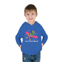 DINO-BUDDIES® - Let's Dino-Soar™ with Trey (Triceratops) in Airplane - Toddler Pullover Fleece Hoodie