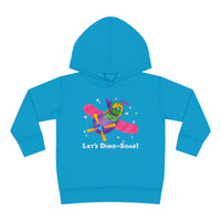 DINO-BUDDIES® - Let's Dino-Soar™ with Trey (Triceratops) in Airplane - Toddler Pullover Fleece Hoodie