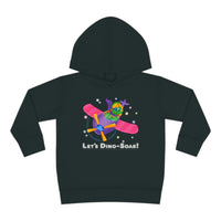 DINO-BUDDIES® - Let's Dino-Soar™ with Trey (Triceratops) in Airplane - Toddler Pullover Fleece Hoodie