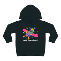 DINO-BUDDIES® - Let's Dino-Soar™ with Trey (Triceratops) in Airplane - Toddler Pullover Fleece Hoodie