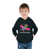 DINO-BUDDIES® - Let's Dino-Soar™ with Trey (Triceratops) in Airplane - Toddler Pullover Fleece Hoodie