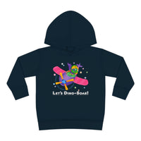 DINO-BUDDIES® - Let's Dino-Soar™ with Trey (Triceratops) in Airplane - Toddler Pullover Fleece Hoodie