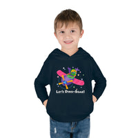 DINO-BUDDIES® - Let's Dino-Soar™ with Trey (Triceratops) in Airplane - Toddler Pullover Fleece Hoodie