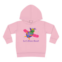 DINO-BUDDIES® - Let's Dino-Soar™ with Trey (Triceratops) in Airplane - Toddler Pullover Fleece Hoodie