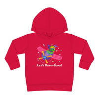 DINO-BUDDIES® - Let's Dino-Soar™ with Trey (Triceratops) in Airplane - Toddler Pullover Fleece Hoodie