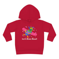 DINO-BUDDIES® - Let's Dino-Soar™ with Trey (Triceratops) in Airplane - Toddler Pullover Fleece Hoodie