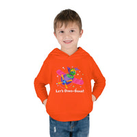 DINO-BUDDIES® - Let's Dino-Soar™ with Trey (Triceratops) in Airplane - Toddler Pullover Fleece Hoodie