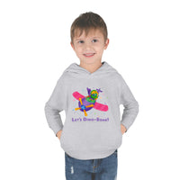 DINO-BUDDIES® - Let's Dino-Soar™ with Trey (Triceratops) in Airplane - Toddler Pullover Fleece Hoodie