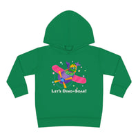 DINO-BUDDIES® - Let's Dino-Soar™ with Trey (Triceratops) in Airplane - Toddler Pullover Fleece Hoodie
