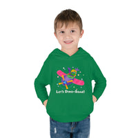 DINO-BUDDIES® - Let's Dino-Soar™ with Trey (Triceratops) in Airplane - Toddler Pullover Fleece Hoodie