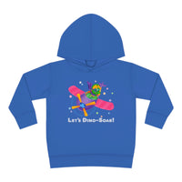 DINO-BUDDIES® - Let's Dino-Soar™ with Trey (Triceratops) in Airplane - Toddler Pullover Fleece Hoodie