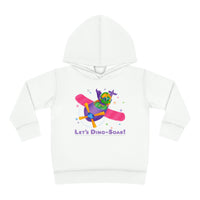 DINO-BUDDIES® - Let's Dino-Soar™ with Trey (Triceratops) in Airplane - Toddler Pullover Fleece Hoodie
