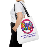 DINO-BUDDIES® - No Dino-BuLLies® Allowed! Let's Be Friends of Distinction ...NOT Extinction! - Tote Bag (Gusseted)