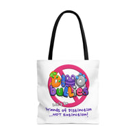 DINO-BUDDIES® - No Dino-BuLLies® Allowed! Let's Be Friends of Distinction ...NOT Extinction! - Tote Bag (Gusseted)