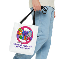 DINO-BUDDIES® - No Dino-BuLLies® Allowed! Let's Be Friends of Distinction ...NOT Extinction! - Tote Bag (Gusseted)