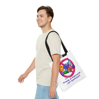 DINO-BUDDIES® - No Dino-BuLLies® Allowed! Let's Be Friends of Distinction ...NOT Extinction! - Tote Bag (Gusseted)