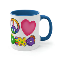 DINO-BUDDIES® - Peace Love DINO™ - Accent Coffee Mug, 11oz