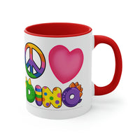 DINO-BUDDIES® - Peace Love DINO™ - Accent Coffee Mug, 11oz
