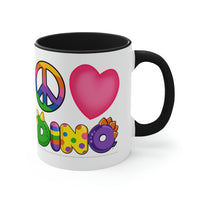 DINO-BUDDIES® - Peace Love DINO™ - Accent Coffee Mug, 11oz