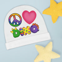 DINO-BUDDIES® - Peace Love DINO™ - Baby Beanie (AOP)