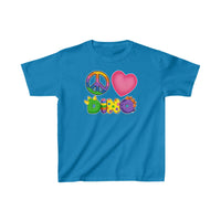 DINO-BUDDIES® - Peace Love DINO™ - Cute Dinosaur T-Shirt Youth