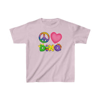 DINO-BUDDIES® - Peace Love DINO™ - Cute Dinosaur T-Shirt Youth