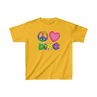 DINO-BUDDIES® - Peace Love DINO™ - Cute Dinosaur T-Shirt Youth