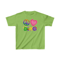 DINO-BUDDIES® - Peace Love DINO™ - Cute Dinosaur T-Shirt Youth