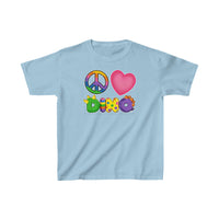 DINO-BUDDIES® - Peace Love DINO™ - Cute Dinosaur T-Shirt Youth