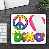 DINO-BUDDIES® - Peace Love DINO™ - Gaming Mouse Pad