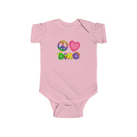 DINO-BUDDIES® - Peace Love DINO™ - Infant Fine Jersey Bodysuit