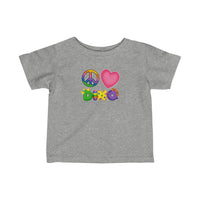 DINO-BUDDIES® - Peace Love DINO™ - Infant Fine Jersey Tee