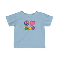 DINO-BUDDIES® - Peace Love DINO™ - Infant Fine Jersey Tee