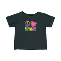 DINO-BUDDIES® - Peace Love DINO™ - Infant Fine Jersey Tee