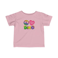 DINO-BUDDIES® - Peace Love DINO™ - Infant Fine Jersey Tee