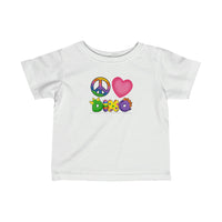 DINO-BUDDIES® - Peace Love DINO™ - Infant Fine Jersey Tee
